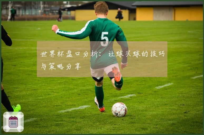 世界杯盘口分析：让球买球的技巧与策略分享